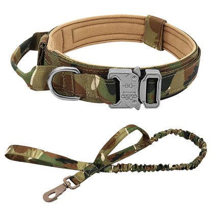 Dog Durable Tactical Collar Leash Set