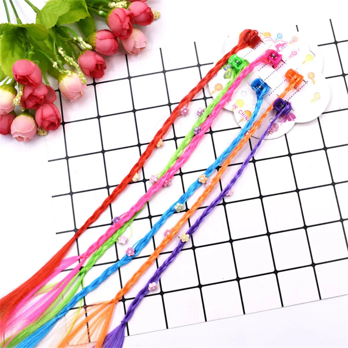 Kids Colorful Braids Hair Extension