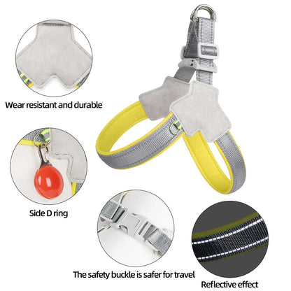 Dog Reflective Harness Vest Set