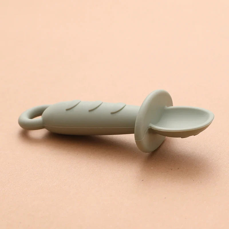 Baby Silicone Self Feeding Spoon