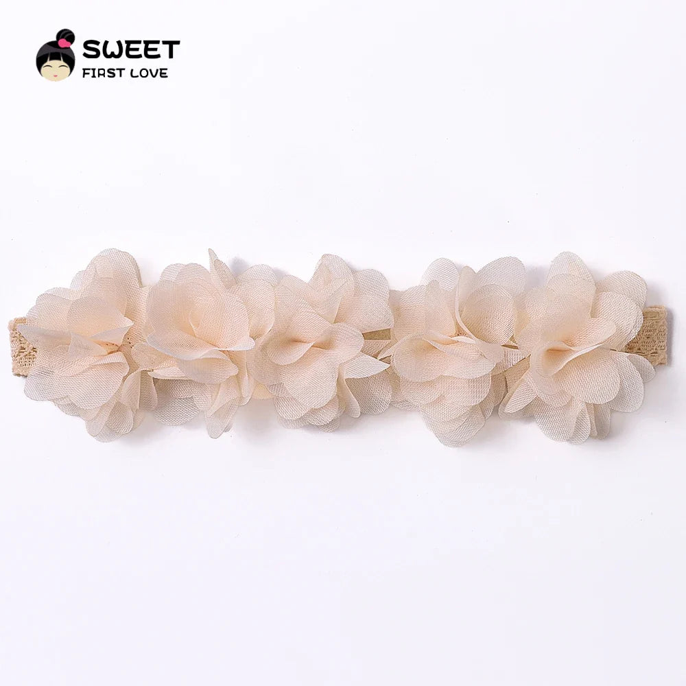 Baby Soft Elastic Cute Flower Hairband