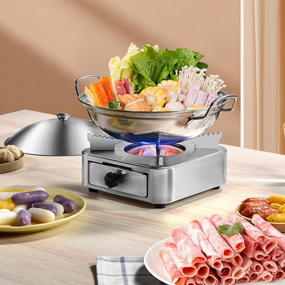 Mini  Stainless Steel Pull-Out Camping Stove