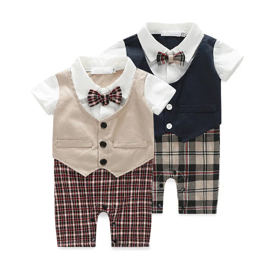 Baby Romper Infant Formal Tie Jumpsuit